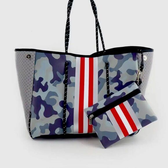 Neoprene Tote and Zipper Pouch - Picture 1 of 1